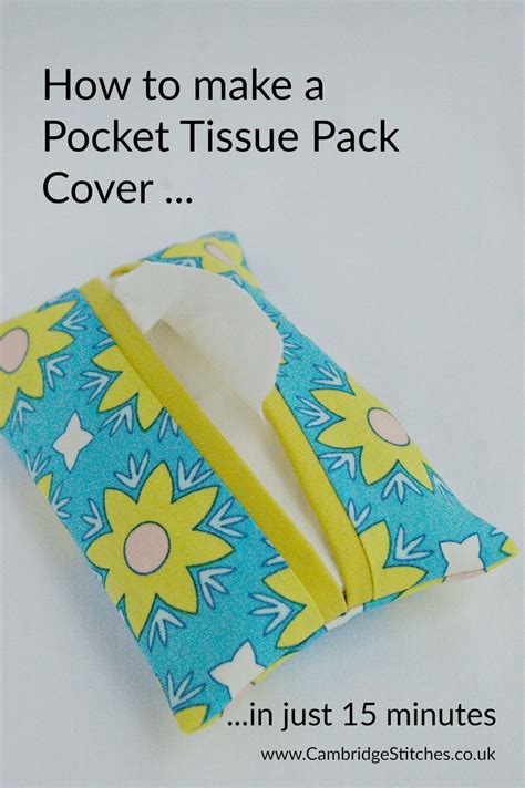 pocket tissue pack cover  tutorial small sewing