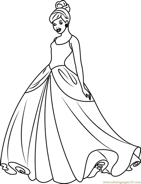 cinderella disney princess coloring page  cinderella coloring