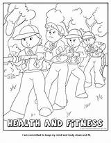 Coloring Pages Cooperation Cub Exercise Scouts Responsibility Preschool Fitness Printable Body Health Kids Wolf Color Preschoolers Scout Tiger Sheets Activities sketch template
