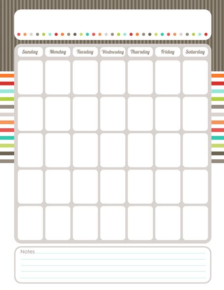 Organizing Calendar The Harmonized House Project Worldlabel Blog