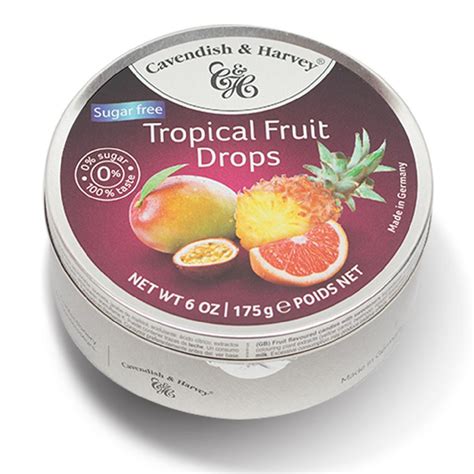 cavendish harvey candy sugar  tropical fruit drops
