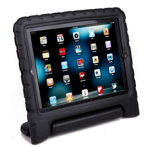 tekdeals ipad    case  kids shock proof drop proof heavy duty foam case handle cover stand