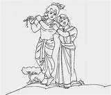 Krishna Radha Drawing Sketch Lord Coloring Radhe Simple Drawings Sketches Paintingvalley Wallpaper Skill Collection sketch template