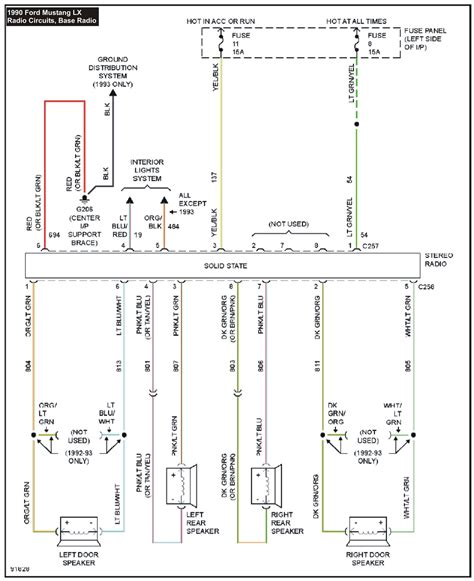 ford mustang radio wiring diagram general wiring diagram