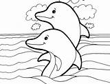 Dolphin sketch template