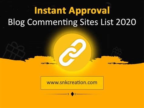 instant approval blog commenting sites list 2020 instant