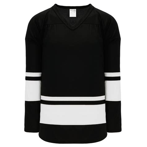 blackwhite league style blank hockey jerseys