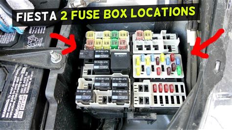 ford fiesta fuse location fuse box location mk st youtube