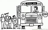 Coloring Bus School Pages Printable Print sketch template