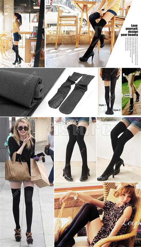 sexy women girls knit over the knee thigh high socks stockings 6colors soft t ebay