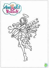 Friends Coloring Angel Dinokids Pages Angels Close Popular sketch template
