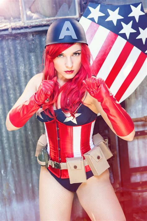 pinup captain america cosplay project nerd