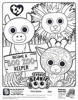 Coloring Beanie Pages Boo Boos Mcdonalds Meal Happy Teenie Sheet Colouring Colorear Para Printable Mcdonald Rocks Activities Zoo Kids Ty sketch template