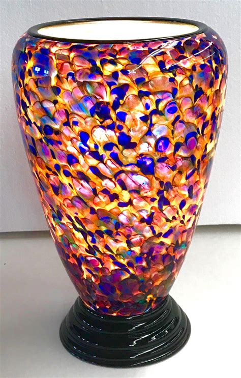 Blown Glass Lamp Ii By Curt Brock Art Glass Table Lamp Artful Home