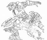 Halo Pages Odst Coloring sketch template