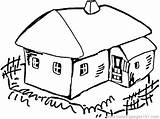 Village Coloring Pages Getdrawings Christmas sketch template