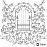 Gate Garden Drawing Coloring Pages Getdrawings Drawings Paintingvalley sketch template