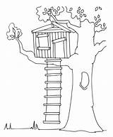 Simple House Pages Coloring Sheet Book Getcolorings Tree sketch template