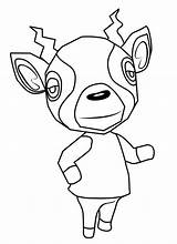 Crossing Animal Coloring Pages sketch template