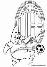 Ac Coloring Pages Soccer Milan Patrick Spongebob Star Maatjes Playing Fc Madrid Real Manchester United Logo Print Browser Window sketch template