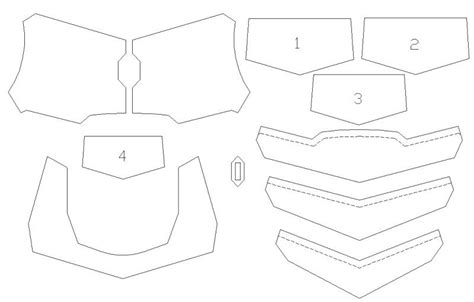 eva foam templates