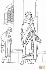 Pharisee Publican sketch template