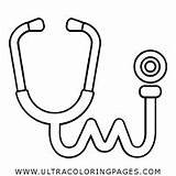 Stethoscope Estetoscopio Stethoskop Página Ultracoloringpages sketch template