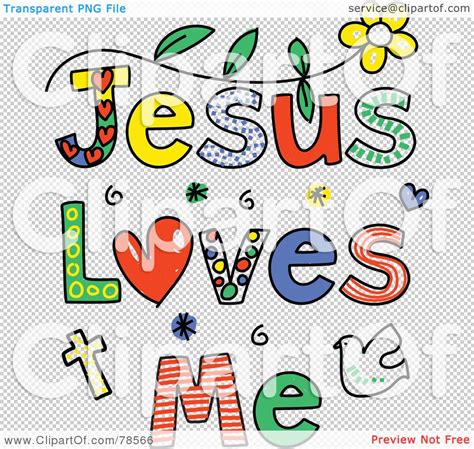 Royalty Free Rf Clipart Illustration Of Colorful Jesus