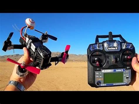 eachine falcon  rtf osd fpv racer drone flight test review youtube