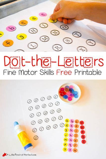 dot  letters printable activity  kids preschool journals