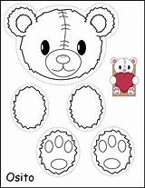 Teddy Kindergarten Bebeazul Ositos Recortar Teach Pegar Animalitos Manualidades Maketaketeach Freebie Tarjetas Dangling Mira Preescolar sketch template