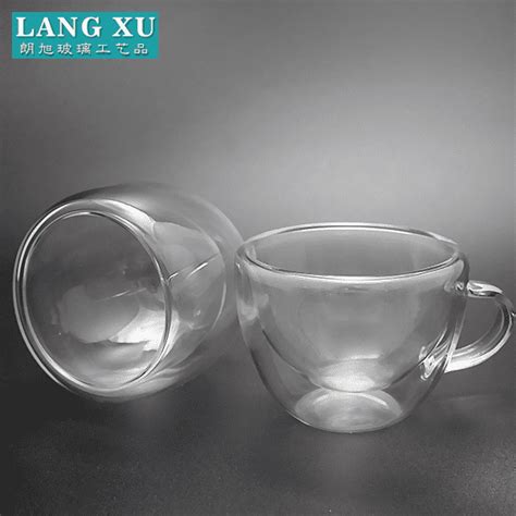 China 75ml Small Wholesale Bulk Clear Double Wall Design Glass Coffee