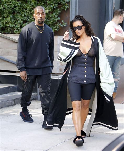 Kim Kardashian See Through Bra In New York 18 Celebrity