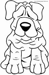 Dog Coloring Pages Puppy Dogs Printable Color Kids Animal Sheets Puppies Drawing Sheet Found sketch template