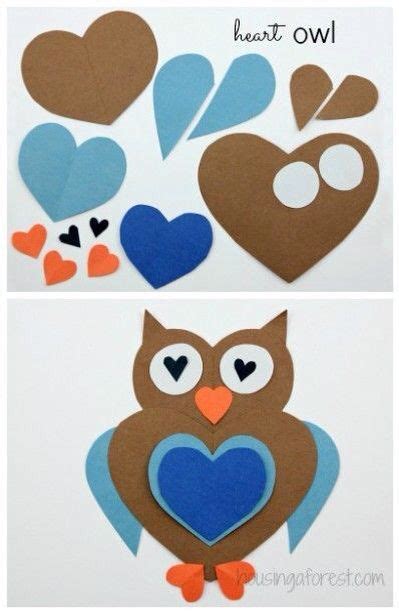 pin  namtalae srifa  diy paper crafts owl crafts february crafts