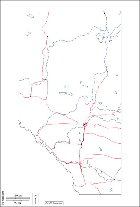 alberta  map  blank map  outline map  base map
