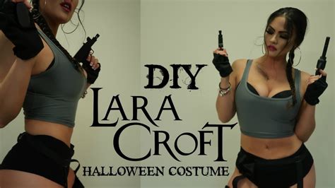 Lara Croft Tomb Raider Diy Halloween Costume Youtube