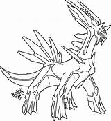 Coloring Pages Palkia Pearl Pokemon Template sketch template