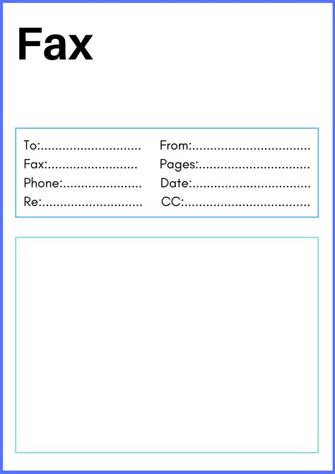 printable fax cover sheets