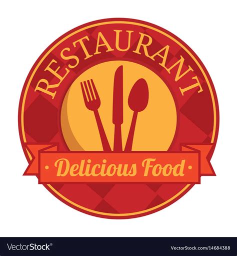 restaurant sign royalty  vector image vectorstock