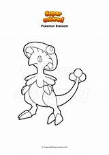 Pokemon Breloom Supercolored Calyrex Cosmog sketch template