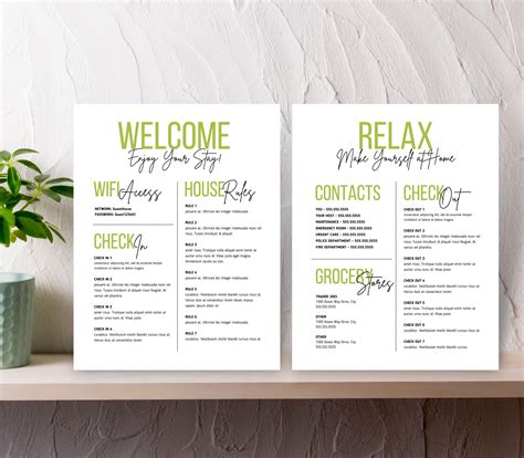 airbnb guest  book template bxephones