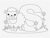 Sheep Alphabet Animal Worksheet Letters sketch template