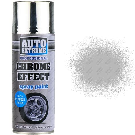 silver chrome effect spray paint ml sprayster