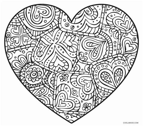 heart coloring pages printable printable templates