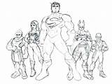 Justice Coloring Pages Getdrawings League sketch template