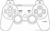 Controller Game Coloring Ps4 Drawing Pages Outline Playstation Joystick Console Nintendo Games Template Clip Xbox Ausmalbilder Gaming Clipart Switch Control sketch template