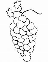 Grapes Coloring Pages Bunch Kids Printable Template Grape Colouring Color Fruit Bestcoloringpagesforkids Fruits Drawing Crafts Choose Board sketch template