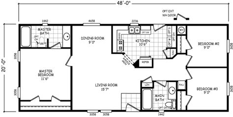 sqft  floor plans mobile home doublewide mobile home floor plans