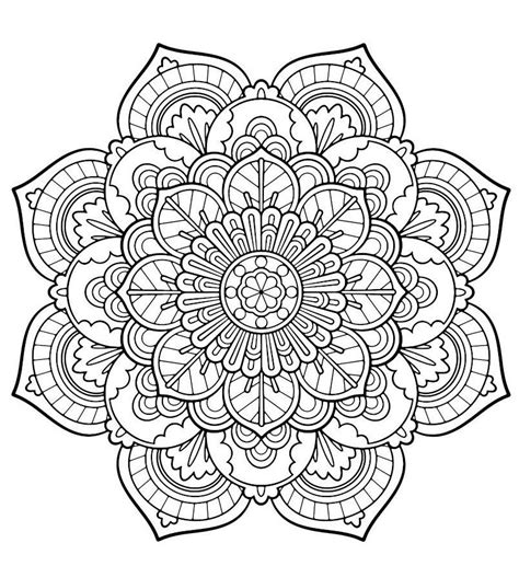 mandala flower coloring picture mandalas zum ausdrucken mandala zum